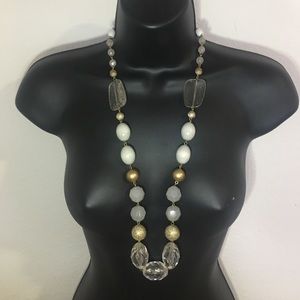 Pale Neutrals Statement Necklace