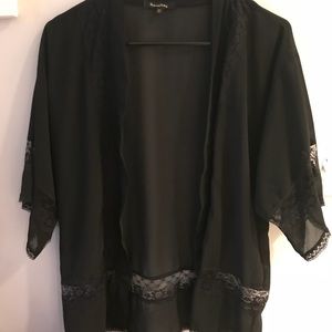 Black and lace cardigan