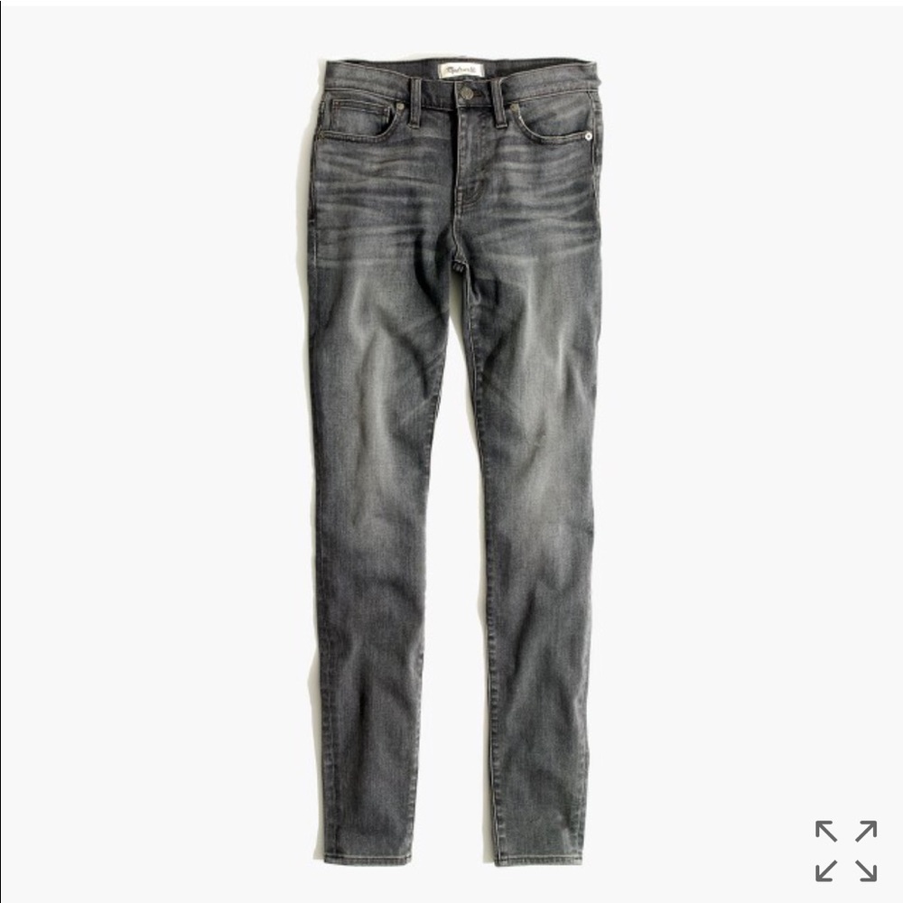 Madewell - High Rise Gray Skinny Jeans