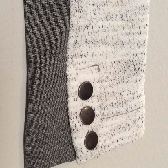 CAbi Blazer Jacket Woven Striped Colorblock Knit - Picture 6 of 8