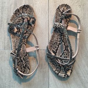 Strappy leather sandals