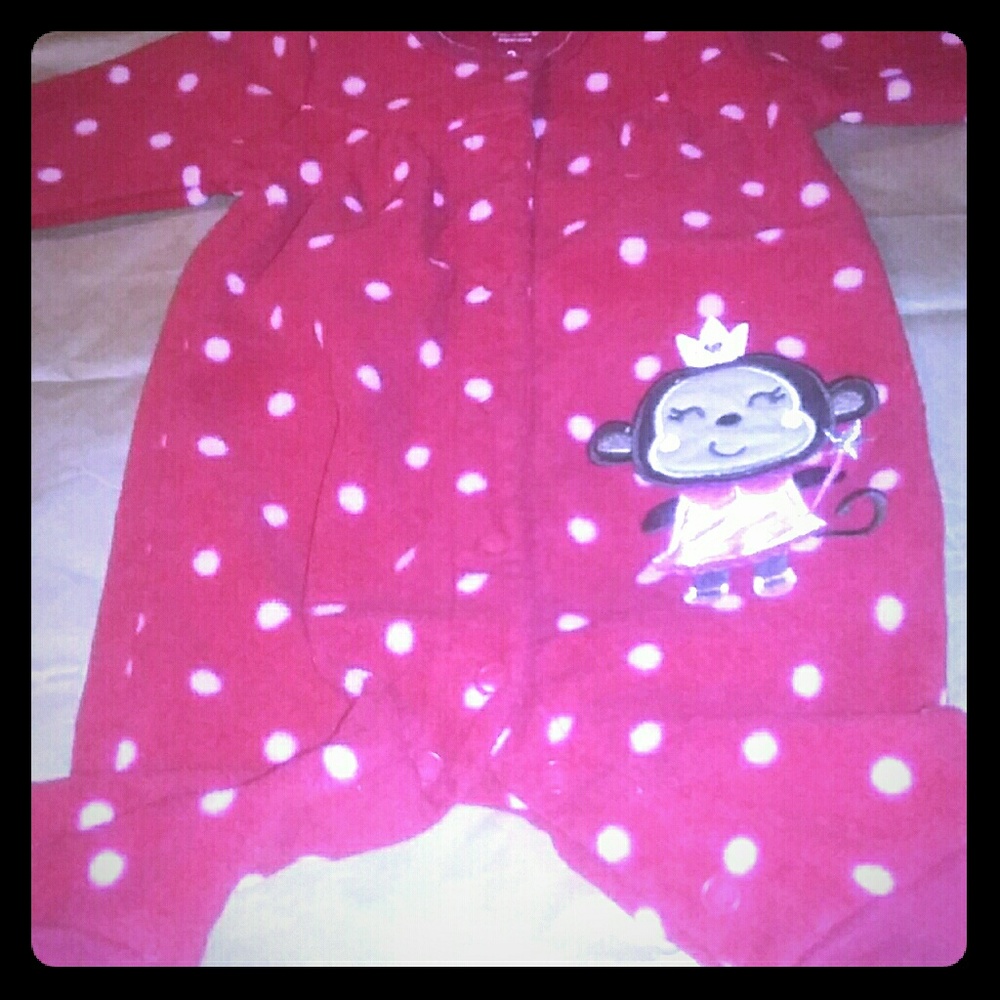 ⚠5 for $20⚠ Carter's Footed One-Piece Pajamas 3 M