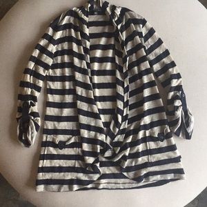 Banana republic striped open cardigan S