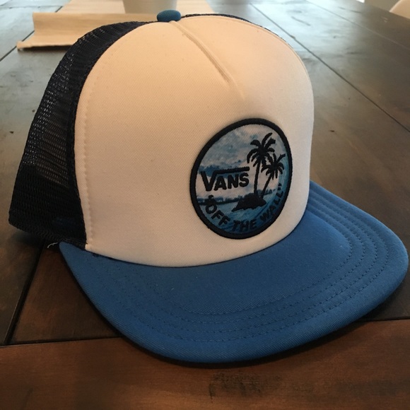 Vans trucker hat.  Stay classic blue and white. - Picture 2 of 3