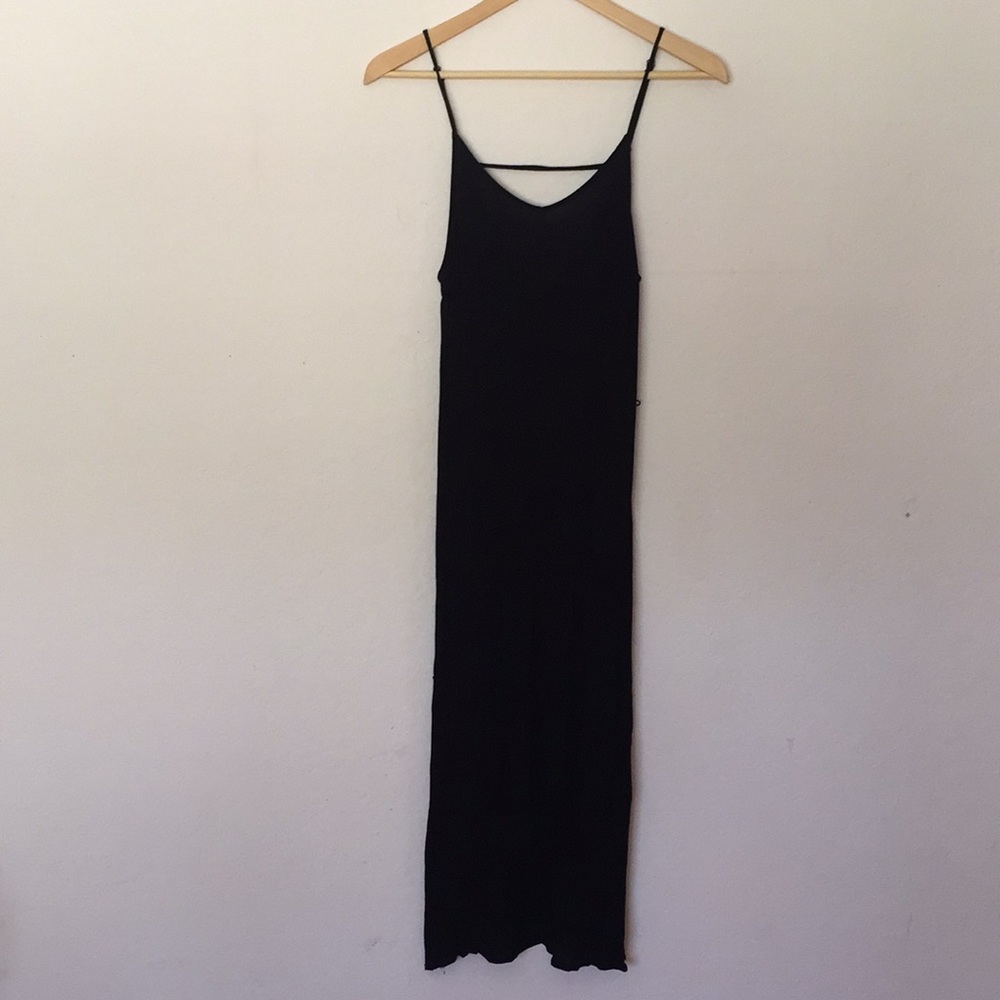 Black maxi dress