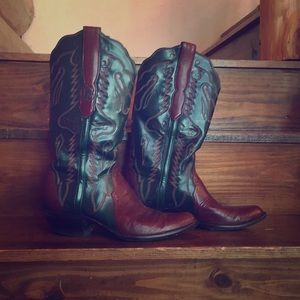 Leather Cowboy Boots