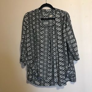 Printed hollister cardigan