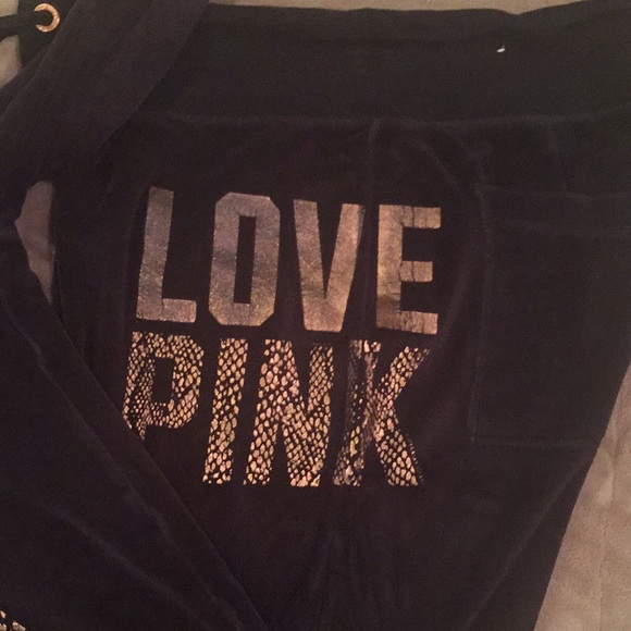 PINK Victoria's Secret Pants - VS pink velour pants PINK Victoria's Secret Pants - VS pink velour pants