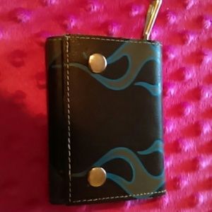 Blue and Grey Flame wallet
