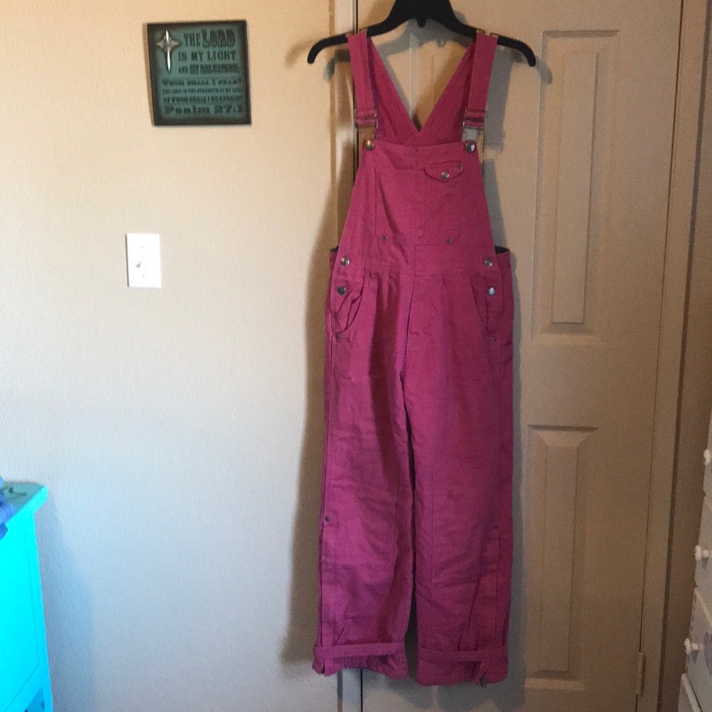 Girls Pink Roper Bib Coveralls size XL (14)