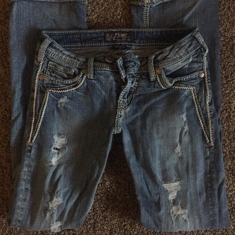 Silver jeans