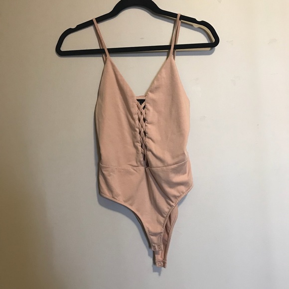 Forever 21 lace-up bodysuit - Picture 1 of 3