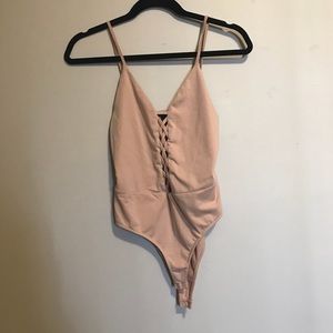 Forever 21 lace-up bodysuit