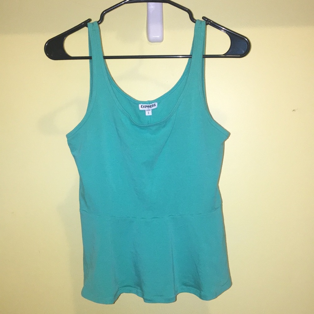 Teal flare top from Express