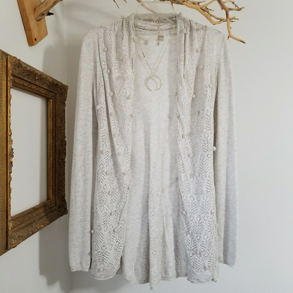 Knitted & Knotted Creamy Cardigan