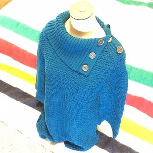 STYLE & CO Sweater 3/4 Sleeve Asymmetrical Collar