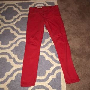 Anthropologie Pilcro red jeans