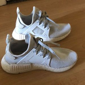 Adidas NMD XR1 White and Light Blue size 5 1/2