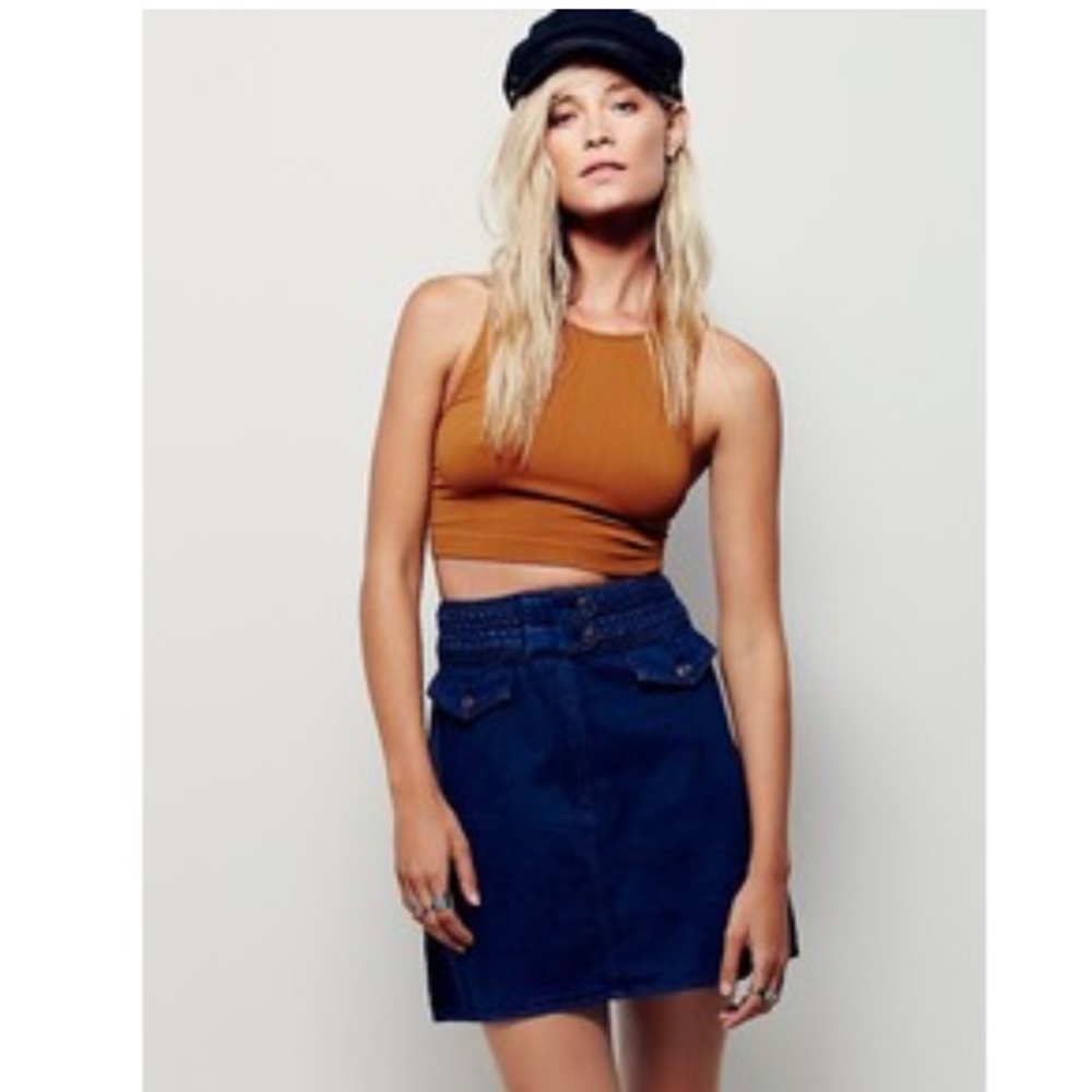 Free People ‘Braided Baby’ Mini Skirt
