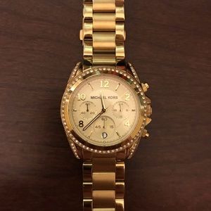 100% Authentic Gold Michael Kors Watch