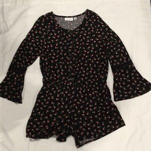 Girls long sleeve romper
