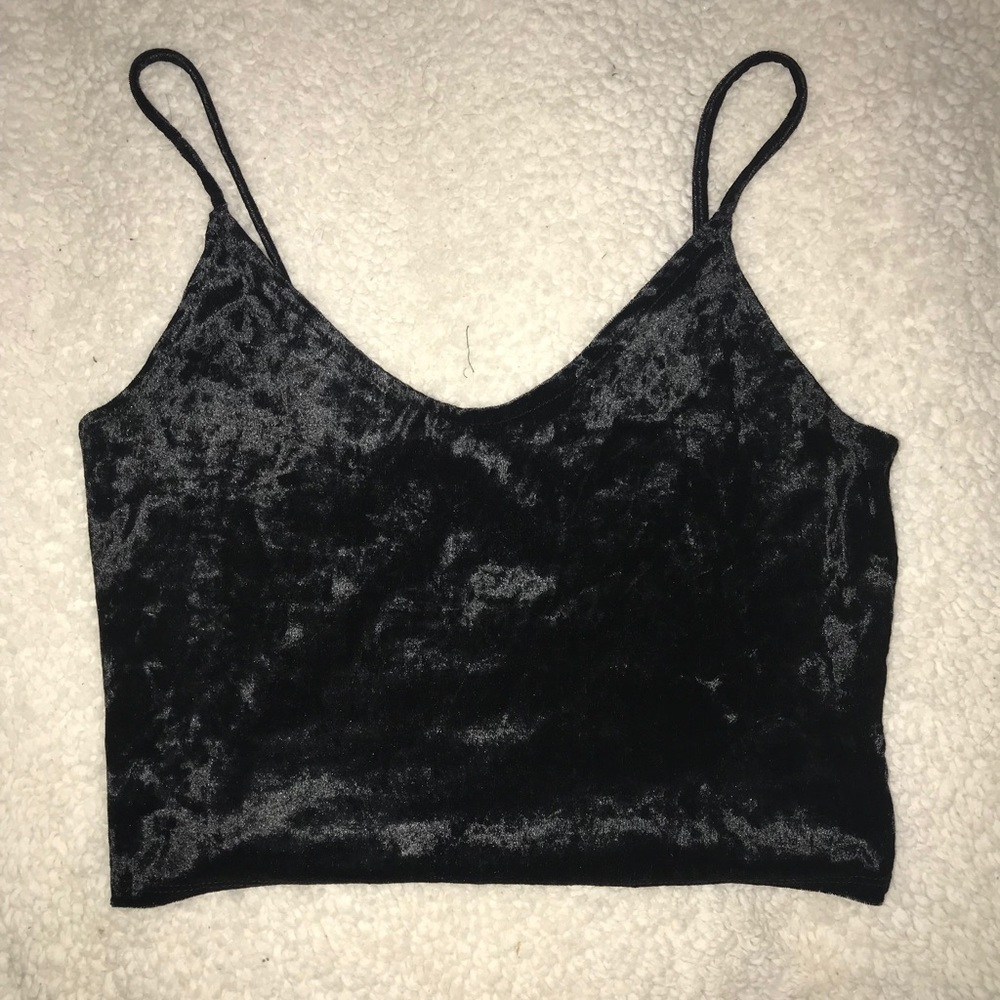 Velvet Crop Tank Top