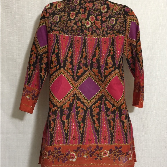 Blue Plate Anthropologie Embellished Top Sz S - Picture 5 of 8