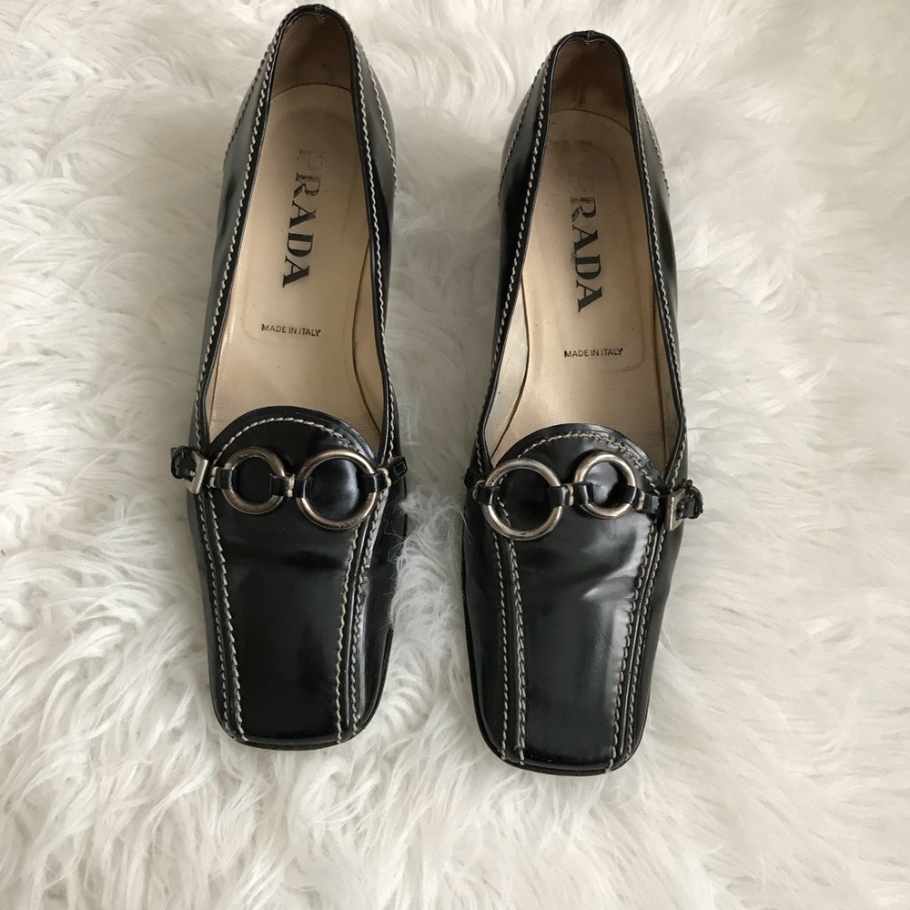 Prada Buckle Pumps