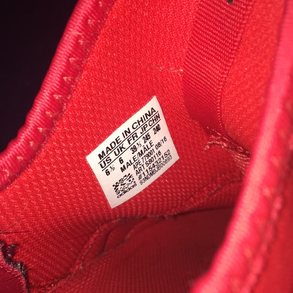 Adidas tubular red shoes only worn once main image 5