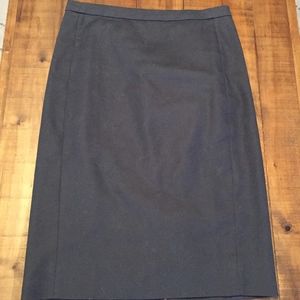 J. Crew Charcoal No. 2 Pencil Skirt Size 00