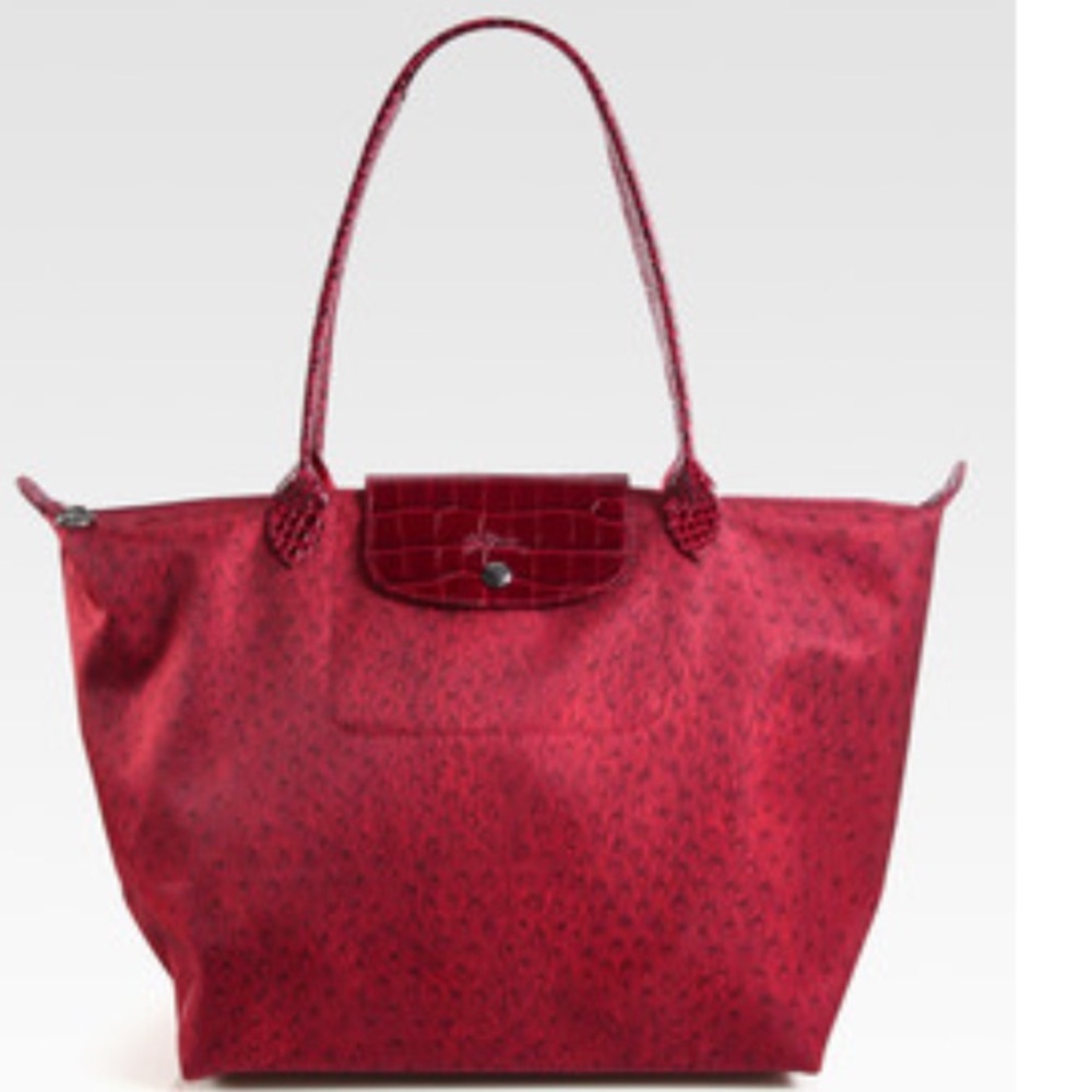 Longchamp Le Pilate Ostritch Print Limited edition