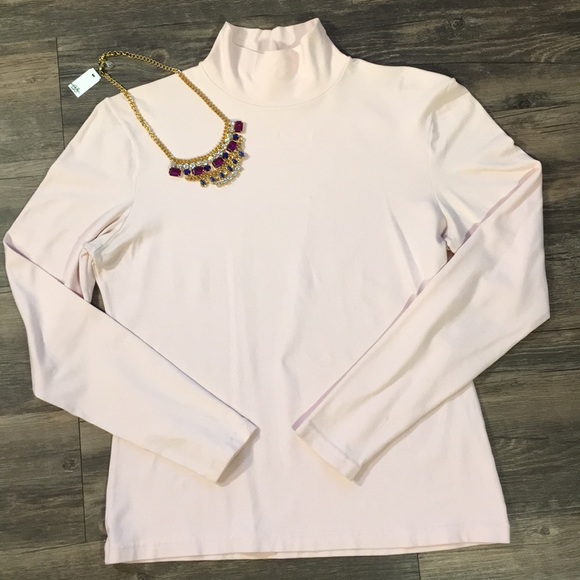 Ann Taylor Tops - Ann Taylor Blush Pink Turtleneck