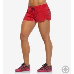 Reebok Crossfit red board shorts size medium
