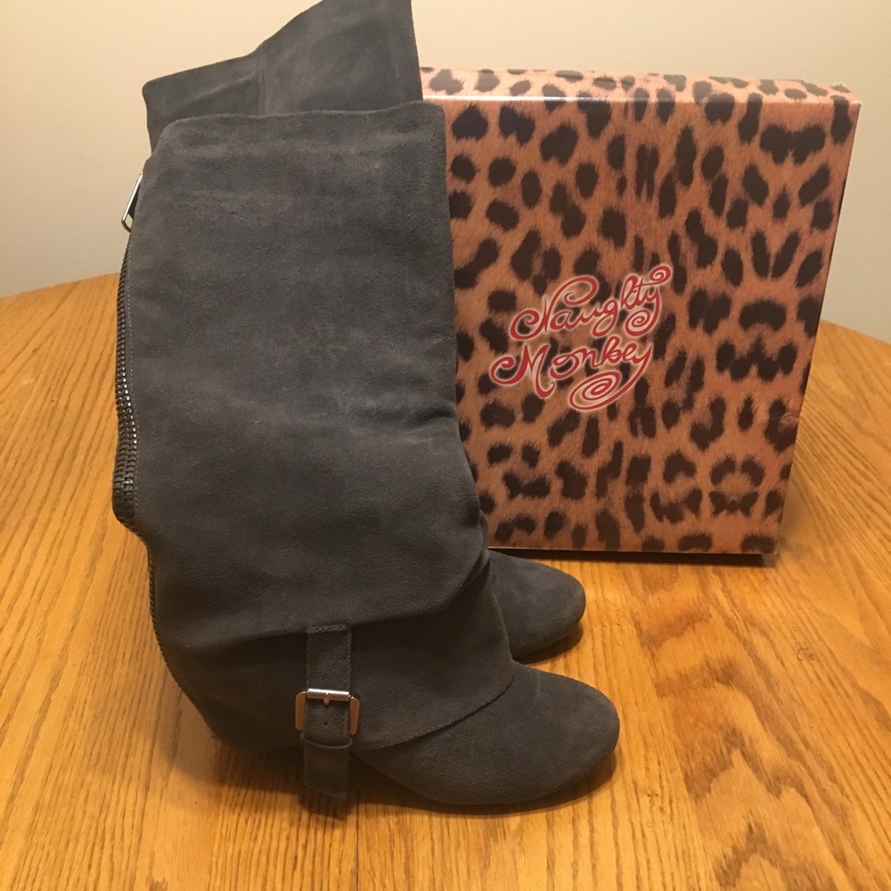 Naughty Monkey grey boots