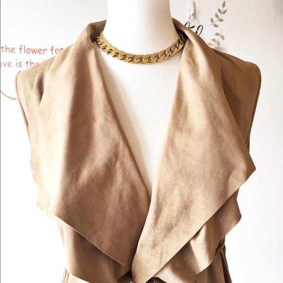 SOLD Katherine Barclay Faux Suede Sleeveless - Picture 3 of 6