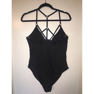 Strappy Black bodysuit