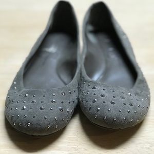 Jessica Simpson Gray Studded Ballet Flats