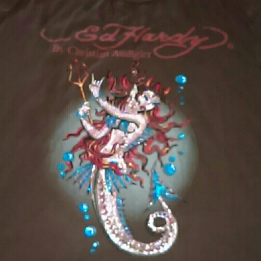 Ed Hardy Devilish Rhinestone Mermaid