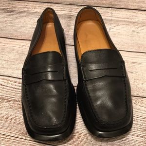 Tods leather black loafers  Size 8 1/2