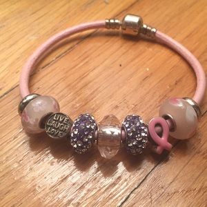 Pandora breast cancer awareness bracelet
