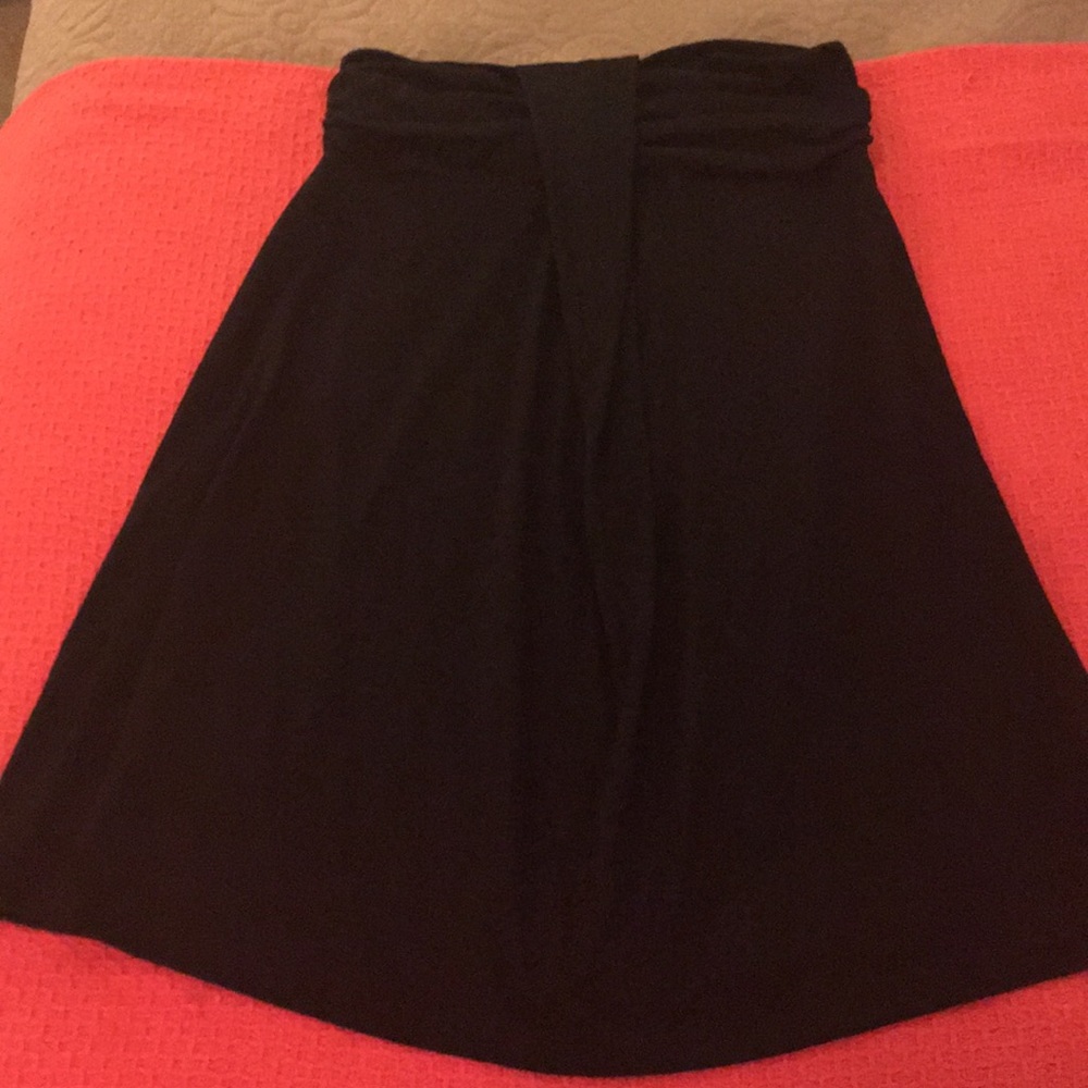 Cotton black mini dress