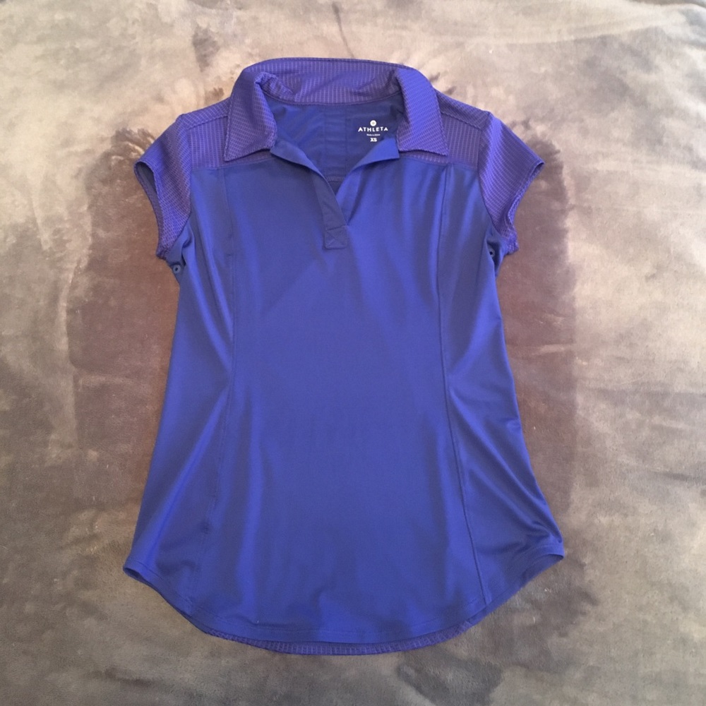 Athleta blue polo, great condition