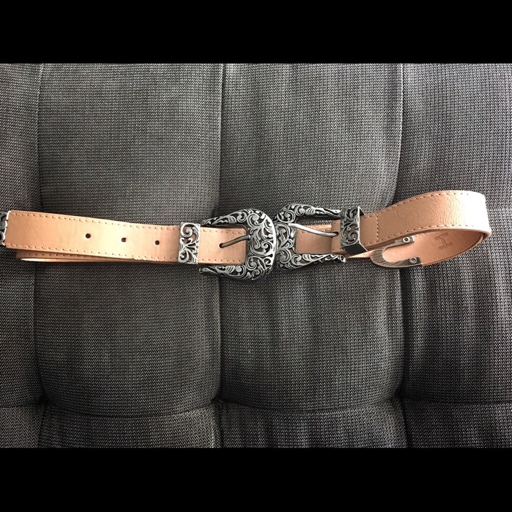 Tan/nude colored waist belt