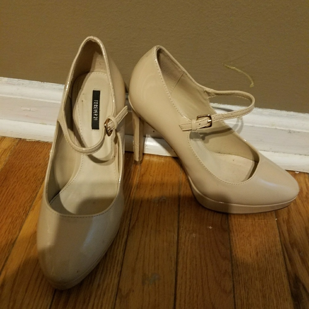 high high heels nude with strap