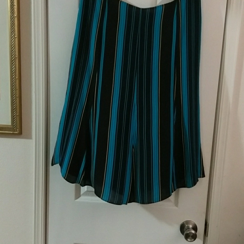 Alfani A line skirt Turquoise black and Yellow