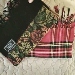 Two Authentic Christian Dior Vintage Scarves