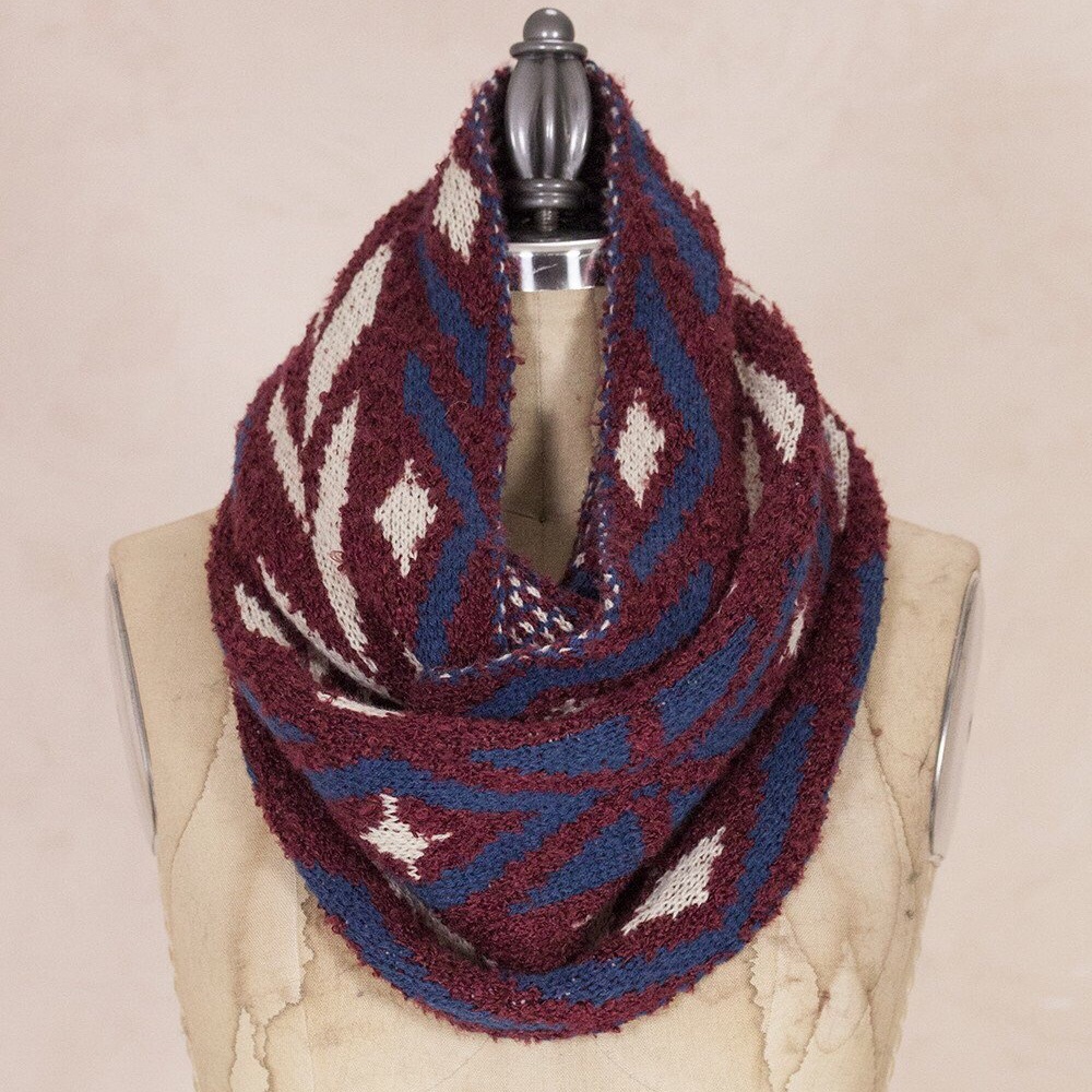 Knit infinity scarf