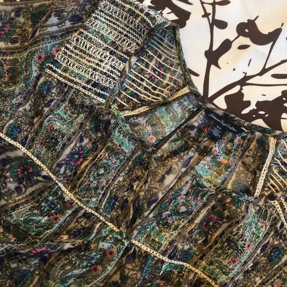 🌺sheer floral top - Picture 3 of 3