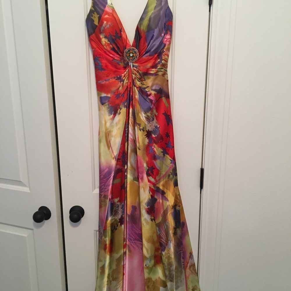 Colorful evening gown