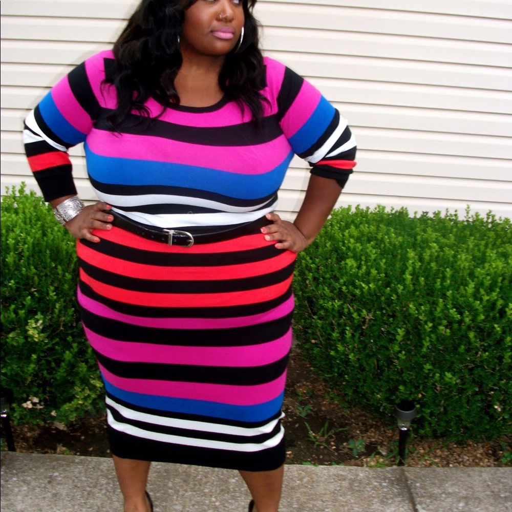 Plus size sweater dress